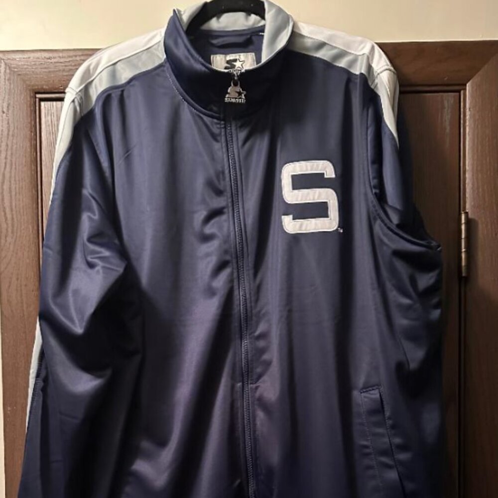 Mens XXL Penn State Starter Walk On Jacket, Full Zip, Collar, Satinish, NEW/TAGS - Picture 4 of 8
